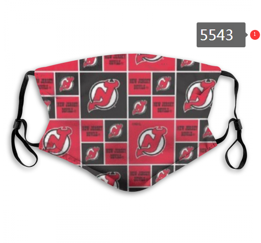 2020 NHL New Jersey Devils #1 Dust mask with filter->nhl dust mask->Sports Accessory